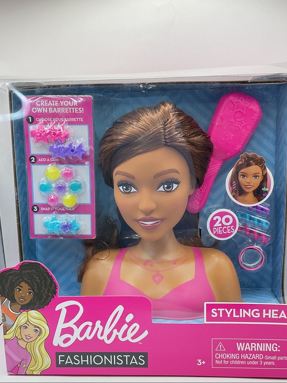 Barbie Fashionistas Styling Head with Pink Accessories